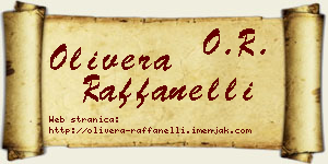 Olivera Raffanelli vizit kartica